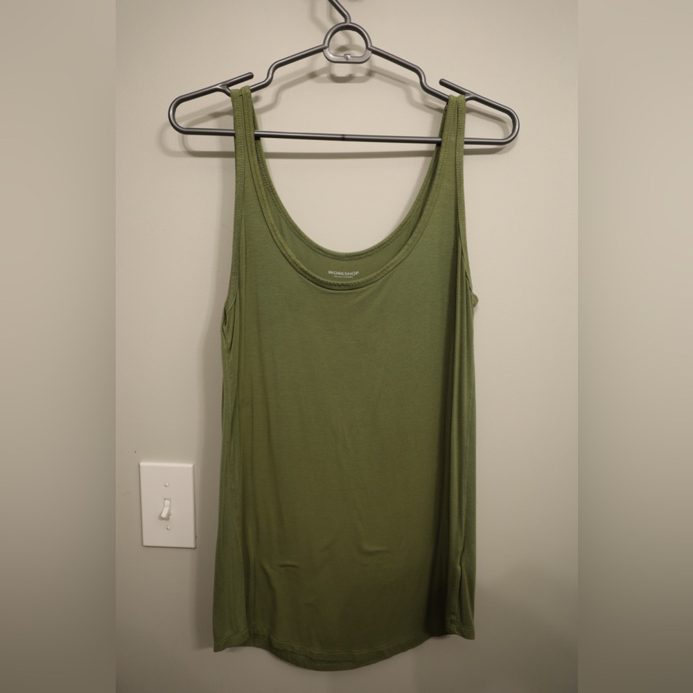 Medium green tank top